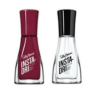 (Bundle) Sally Hansen- Insta Dri 3.0-Just in Wine-0.31 fl oz and Sally Hansen- Insta Dri Clearly Quick-0.31 fl oz