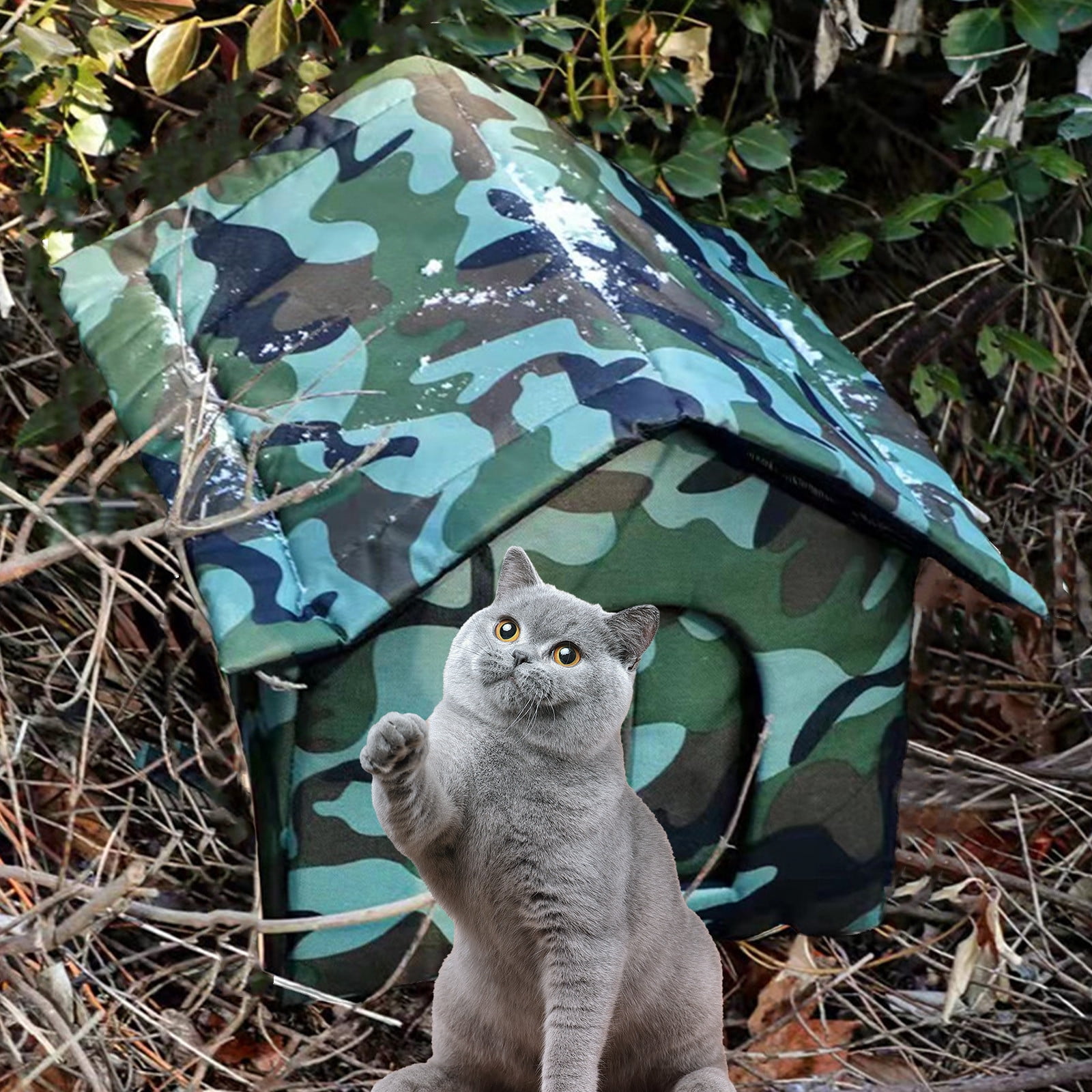 Dogs Bed Outdoor Cats House Outdoor Pet Kennel Cold-proof Tent Cats Kennel Dog Kennel Cloth Pet Bed Removable And Washable Stray Cats House Cats Kennel Dogbed