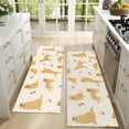 thumbnail image 4 of Kitchen Rugs Sets Of 2,Golden Retriever with Bones and Paws Anti Fatigue Kitchen Mat Rugs Non Slip Washable,Decorative Kitchen Floor Mats for Kitchen,Sink,Laundry,17"X47", 4 of 5