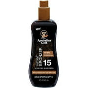 Australian Gold Spray Gel Sunscreen with Instant Bronzer SPF 15 8 oz