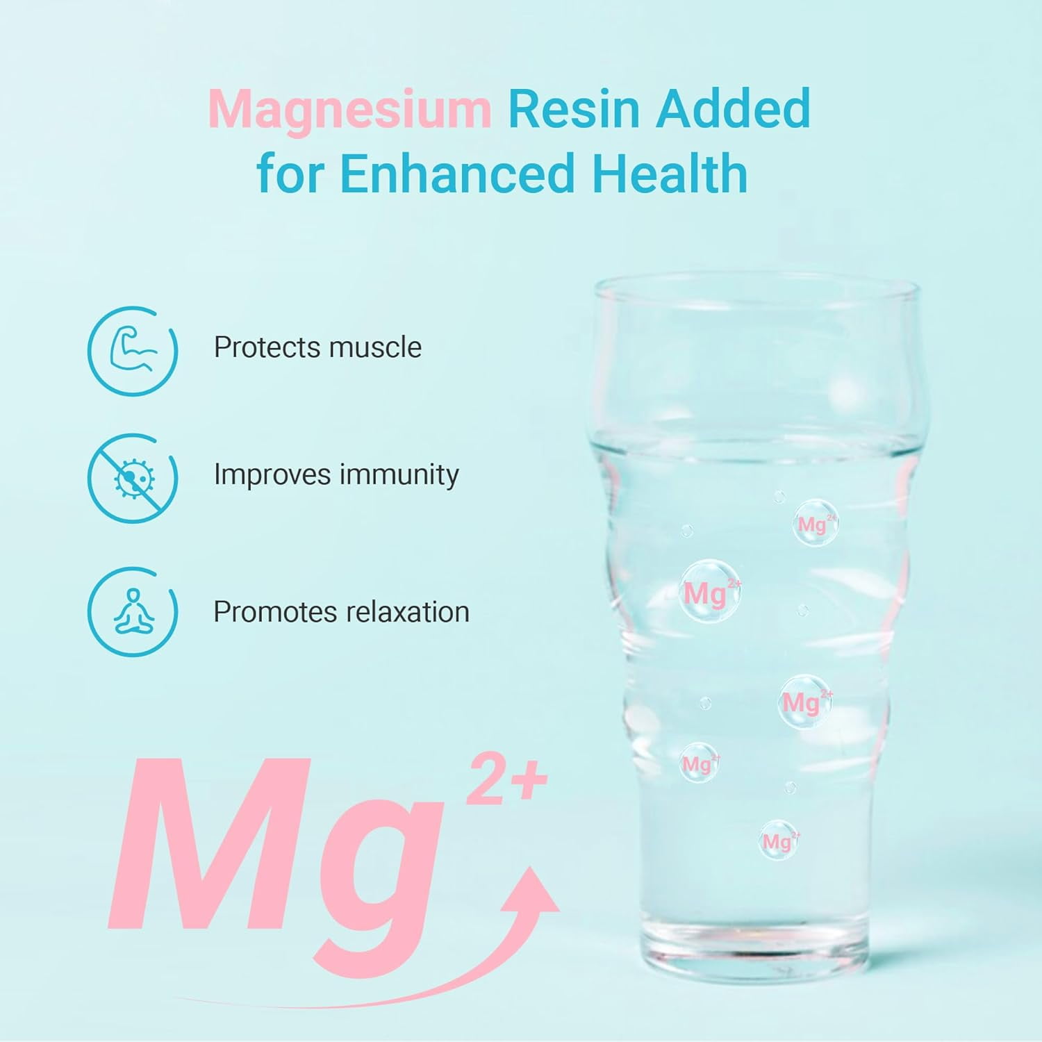 AQUA CREST 06-MG Magnesium Water Filter, Replacement for Brita® Filter, Pitchers and Dispensers, Everyday, UltraMax, Metro+, XL and More, 2 Months, Reduces Chlorine, 6 Pack