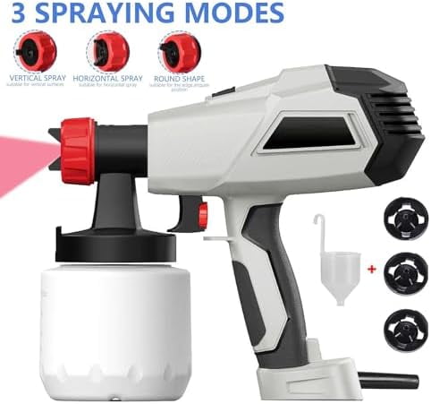 500W Chocolate Spray Gun for Cake Decorating,Electric Airbrush Gun with 3 Nozzles(1.3mm/1.8mm/2.6mm)，Adjustable Mist, Portable Baking Sprayer for Chocolate,Candy,Desserts,DIY Baker Tools