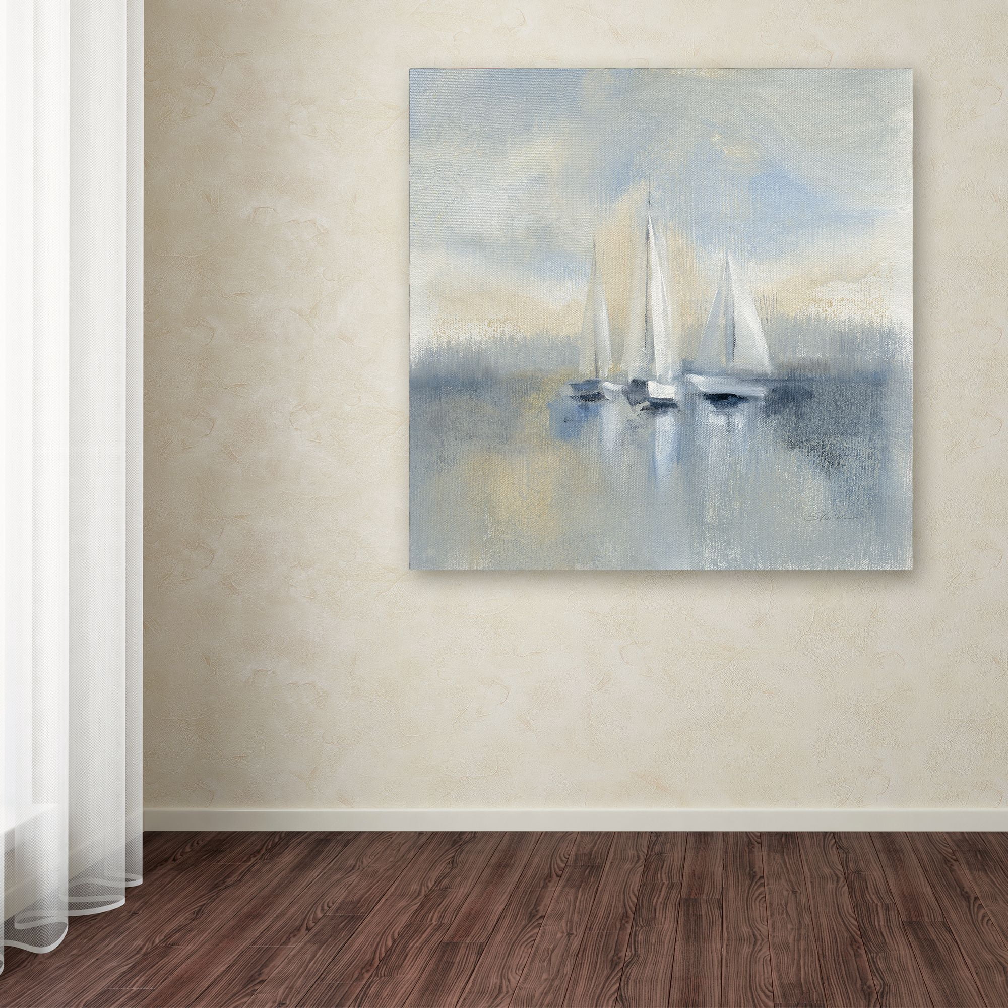 Trademark Fine Art 'Morning Sail I Blue' Canvas Art by Silvia Vassileva