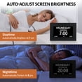 thumbnail image 4 of Jazeyeah 7 Inch Digital Alarm Clock with Date and Day of Week for Seniors-20 Alarms 20 Reminder Large Display Auto DST Perfect for Elderly, 4 of 9