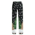 thumbnail image 5 of Lopecy-Sta Women's Pajamas Pants Christmas Print Comfy Lounge Pants Comfy Pajama Bottom Drawstring Elastic Waist Sleepwear Long Pajamas Pants for Women, 5 of 5