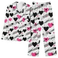 thumbnail image 6 of FDGIU ‌‌‌‌Women Plus Size Valentine Pajama Set - Long Sleeve Printed Sleepwear Loungewear, 6 of 6