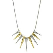 J&H Designs JHN9237_Two-Tone Two-Tone Spike Necklace