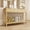 Oak Color, variant on Gizoon Console Table with Drawers, Sofa Table with Storage Shelves, 2-Tier Wooden Entryway Table for Living Room, Kitchen, Hallway, Foyer, White