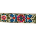thumbnail image 3 of KVR Polyester Silk Brocade Jacquard Ribbon Lace Trim for Craft Sewing Embroidery Decoration Garment Dress Skirt Wedding Party Packing DIY (031-1.25 inch Wide, 9 Yard in roll), 3 of 5