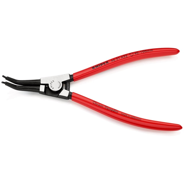KNIPEX 46 31 A32 Pinza para anillos de retención exteriores de ejes en ángulo de 45ø recubierto de plástico acabado pavonado 210 mm