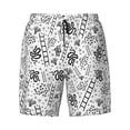 thumbnail image 4 of Lsque Mens Swim Trunks Hand Drawn Snake Pattern - Bathing Suit Compression Liner - Beach Swim Shorts Swimwear - (S-3XL) - Stretch Quick Dry -3X-Large, 4 of 9