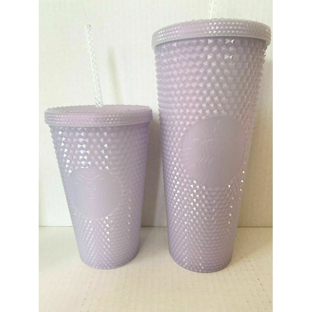 Starbucks Studded Icy White Lilac Bling Coffee Tumbler Cold Cup Grande