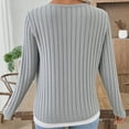 thumbnail image 6 of SDNall Ladies' Brushed Long-Sleeved T-Shirt with Round Neck and Button Details, 6 of 7