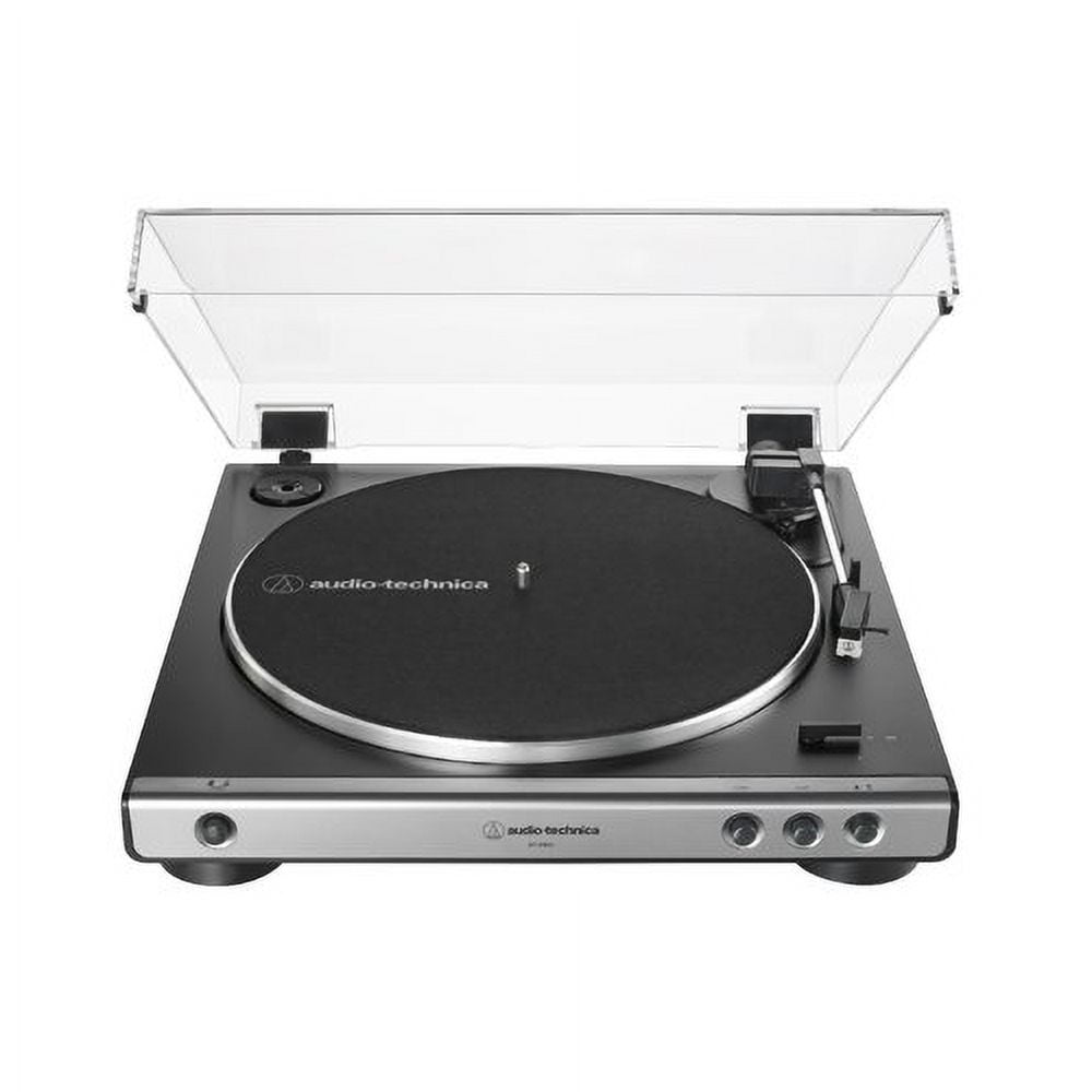 Audio-Technica AT-LP60X-GM Turntable (Gunmetal) with Bluetooth Monitors - Pair