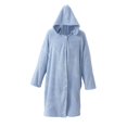 thumbnail image 5 of XIAOCHA Men's Hooded Front Button Bath Robe Long Sleeve Relaxed Fit Fall Night Gown, 5 of 6