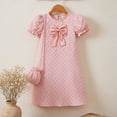 thumbnail image 2 of JUMEYU Dresses Girls Girls Dress Summer Ruffle Sleeve Mesh A Line Casual Party Dresses with Pockets Size 9 (Pink,9 Years), 2 of 9