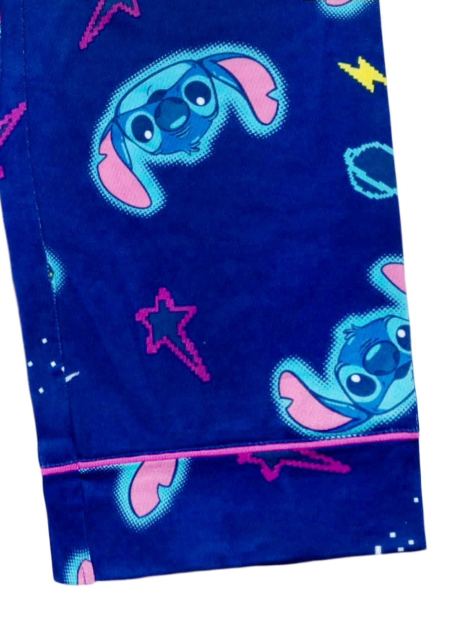 Lilo & Stitch Girls Button Front Top and Pants Pajama Set, 2-Piece, Sizes 4-12