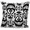 Black, variant on Simply Daisy 16" x 16" Ikat Geometric Print Pillow, White