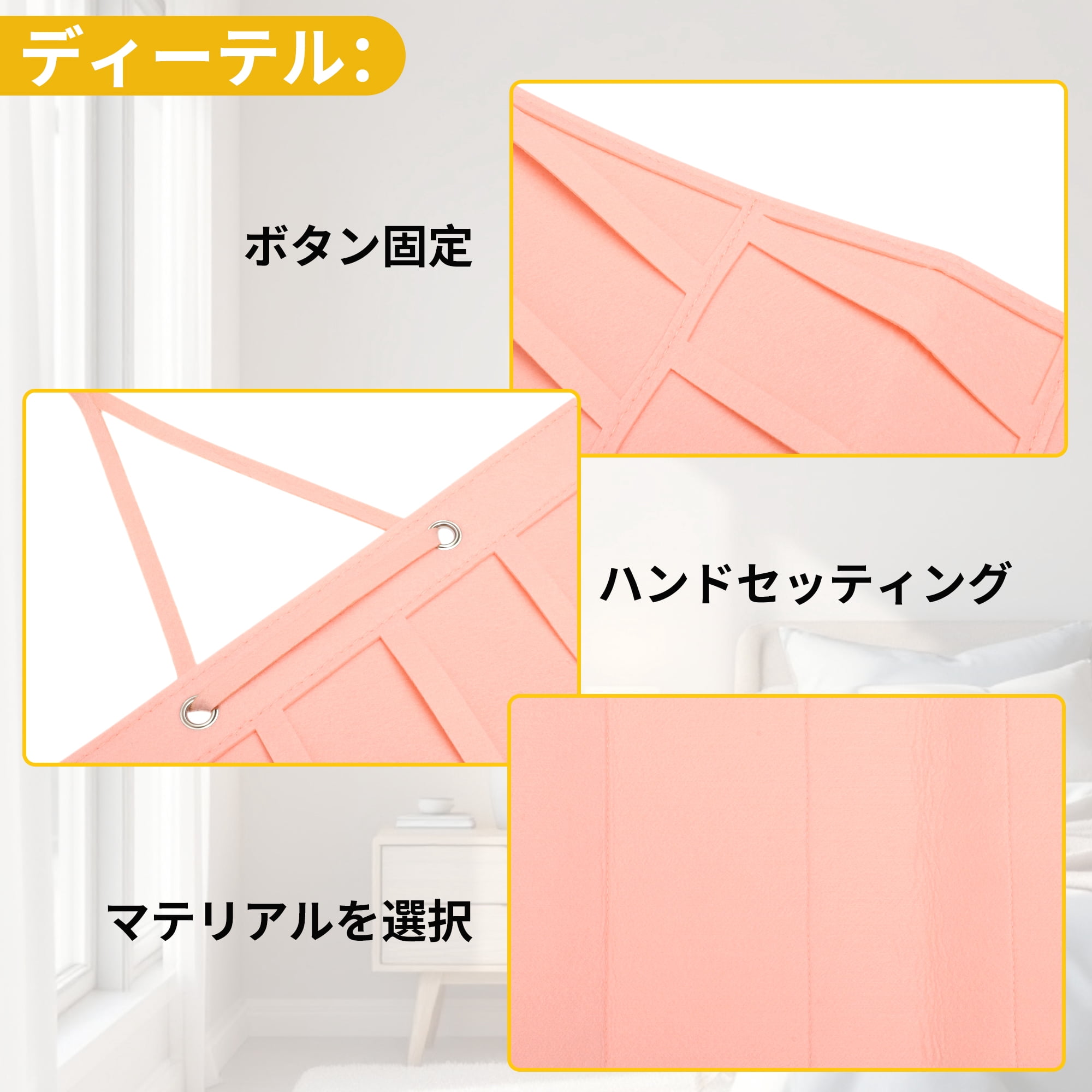 Unique Bargains Claw Clip Holder Space-saving Hair Clip Storage Pink 25.2"x13.78"