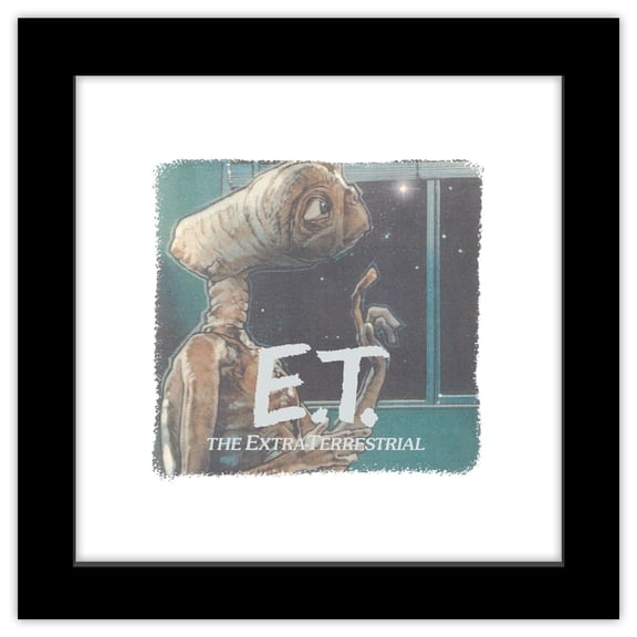 Gallery Pops E.T. The Extra-Terrestrial - I'm New Here Wall Art, Black Framed Version, 12" x 12"