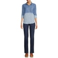 thumbnail image 6 of Time and Tru Women's Soft Button Front Shirt with Long Sleeves, 6 of 6
