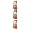 thumbnail image 1 of Bewildely Ramillete de muñeca decorativo de tela para dama de honor, flor nupcial hecha a mano y ligera, rosa N1, blanco lechoso Type1 NO1, 1 of 6