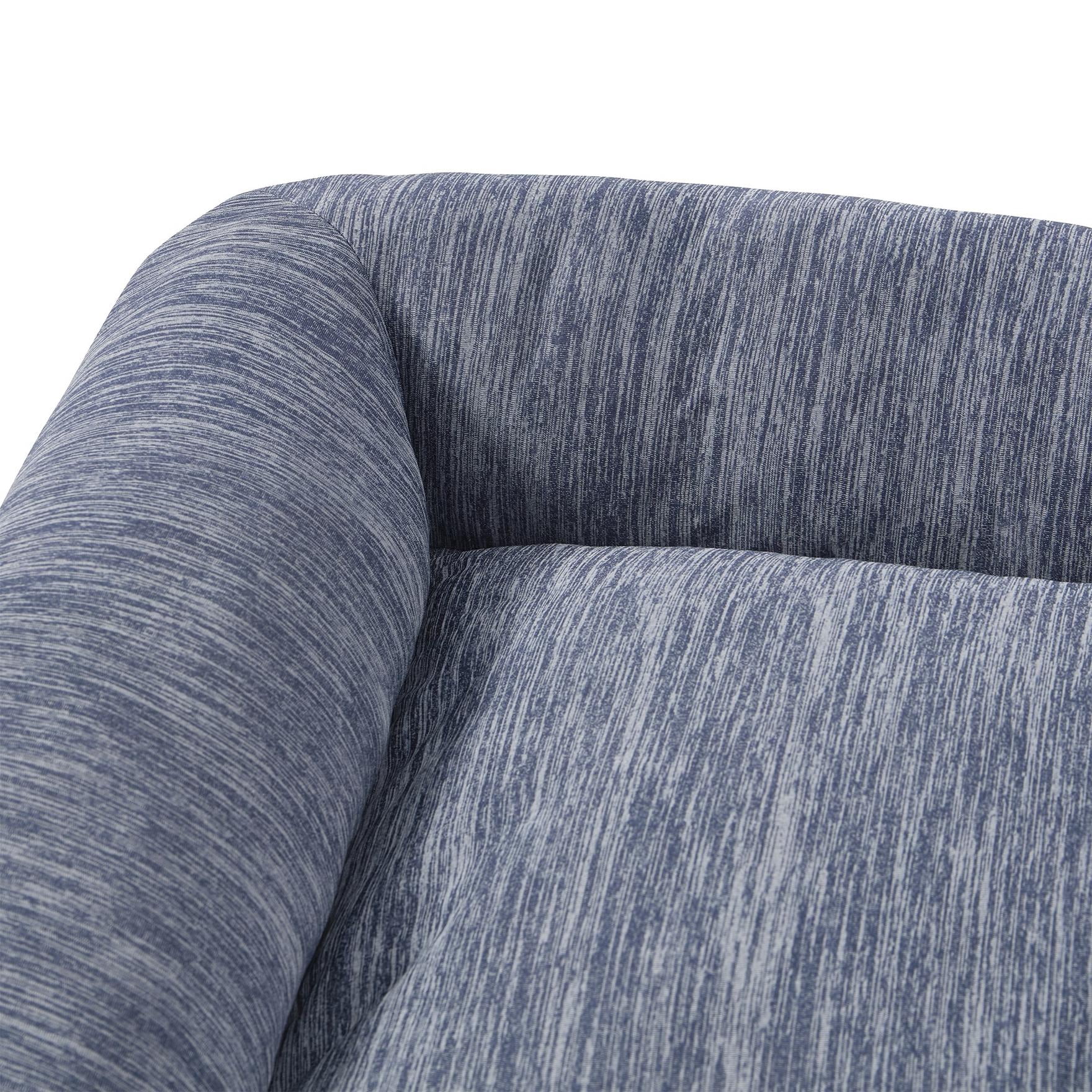Small Blue Polyester-Nylon Cooling Dog Bed