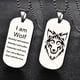 thumbnail image 3 of Hombres yo con un lobo causa am collar colgante moda lobo collares colgantes, 3 of 3