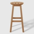 thumbnail image 6 of WestinTrends Malibu 29" HDPE Outdoor Patio Round Bar Stool Set of 3, Teak, 6 of 7