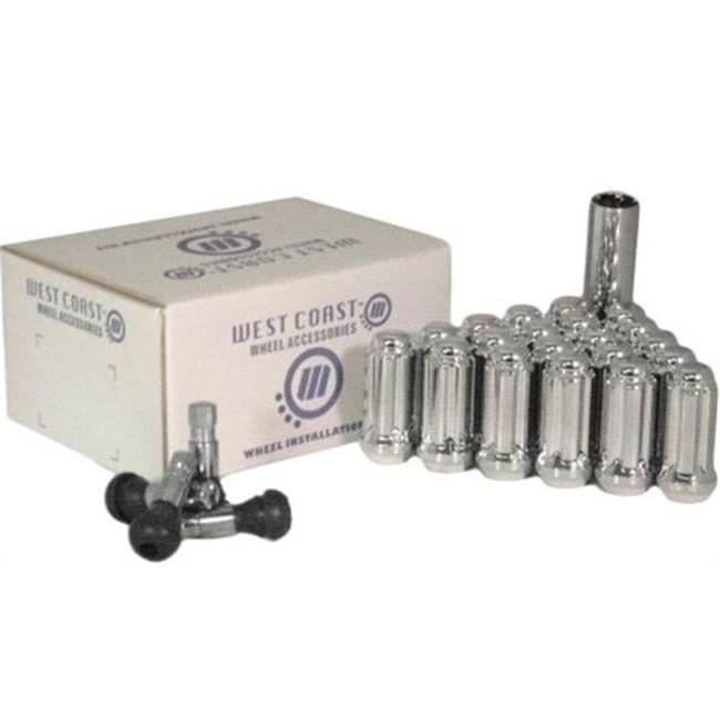 West Coast Accessories W1012STO Wheel Lug Nut /& Install Kit 200 Pack