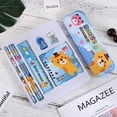 thumbnail image 4 of YIMWNYI 8-Piece Stationery Set, Pencil Case, Pencils, Ruler, Sharpener, Eraser, Notebook, Cute and Practical Design for Learning and Work, 4 of 5