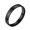 Black 4MM, variant on Men's and Women's Stainless Steel 6MM Classic Minimalist Flat Exterior Curved Interior Polished Ring Black Size 6