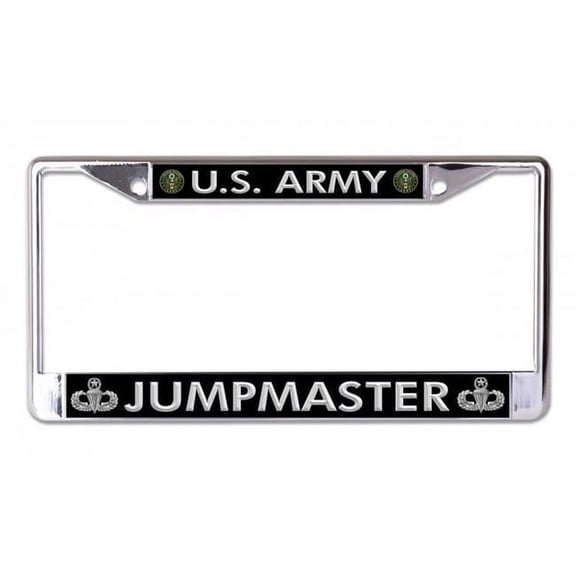 U.S. Army Jumpmaster Chrome License Plate Frame