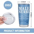 thumbnail image 5 of Male Nurse Gifts Male Nurse Appreciation Gifts Ideas Insulated Stainless Steel Travel Tumbler With Lid 20 OZ, 5 of 6