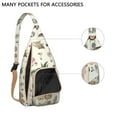 thumbnail image 2 of Waterproof Hiking Backpack Sling Bag for Women – Lightweight Crossbody Bags with Adjustable Strap, Multipurpose Chest Bag for Travel, Outdoor Adventures & Everyday Use – Boho Vintage Mushroom Design, 2 of 4