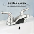 thumbnail image 2 of Pacific Bay Lynden Bathroom Sink Faucet Metal-Plated ABS Water Faucet, Polished Chrome, 2 of 10