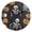 Black, variant on Round Clock Black Clock 9.84*9.84 Inch Round Art Clock Decorative Clock Creative Clock Dual-Purpose Clock Wall Clock Clock Fashion Decoration Halloween Pumpkin Skull