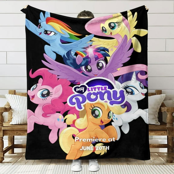 pony Anti Pilling Flannel Blanket Gifts for Fans Lover Girls Boys Women Present Hoodie Him Bed 60"x80"