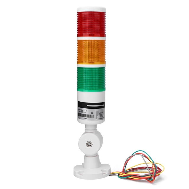 Luz de precaución de alarma de 24 V 3 colores con sonido de zumbido Luz de advertencia industrial para máquina herramienta CNC