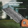 thumbnail image 5 of CIVIVI Knives ExOne Liner Lock 2.94" Damascus Blade Wood Handle C23036-DS1, 5 of 8
