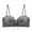 Gray, variant on JGTDBPO Front Buckle Bra For Women Push Up Thin Bra Non-Slip Upper Support Big Chest Show Small Invisible Bra Wedding Party Special Glossy Underwear