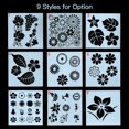 thumbnail image 2 of Tignapoo Floral and Leaf Design Stencil Template - 13x13cm Hollow Printing Mold for Creative Art, Graffiti, and Painting Projects - Available in Multiple Styles, 2 of 5