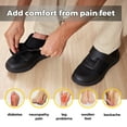 thumbnail image 3 of FitVille Diabetic Shoes for Men Extra Extra Wide Orthopedic Walking Shoes for Swollen Foot,  Jet Black, 10 Xx-Wide, 3 of 7
