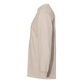 thumbnail image 2 of Heavyweight Cotton Long Sleeve Tee for Men – 100% Cotton Comfort, Classic Fit, and Durable Quality | Sand | 6 Pieces | S Size, 2 of 5