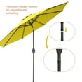thumbnail image 4 of ACEGOSES 9ft Outdoor Patio Umbrella with Tilt 8 Ribs and Crank, Waterproof Sunshade Canopy for Garden and Yard,Yellow, 4 of 7