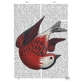 thumbnail image 3 of Fab Funky 12x14 Black Modern Framed Museum Art Print Titled - Sideshow Bird 5 Book Print, 3 of 5