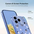 thumbnail image 4 of TECH CIRCLE for iPhone 17 Pro Max Flexible TPU Case [6.6ft Military-Grade Drop Protection] [Anti Peel Off Tech] Clear Cute Butterfly Flower Floral Pattern TPU Bumper Slim Cover for Women Girls,C, 4 of 6