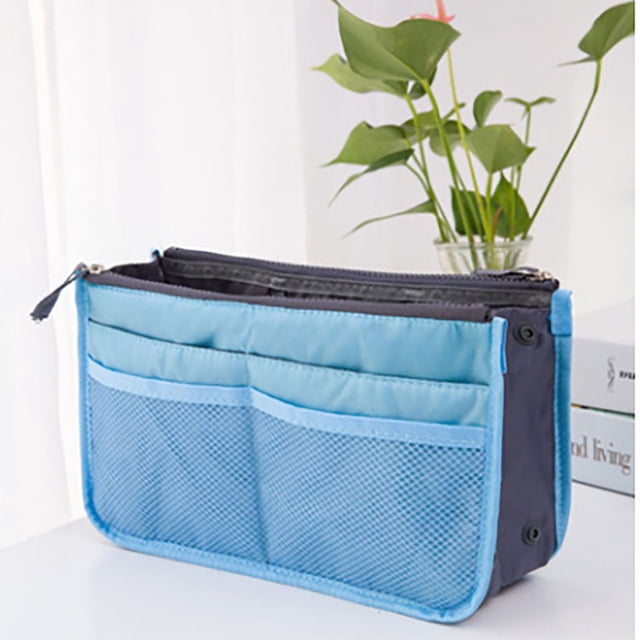 CQCYD Handbag Organizer Purse Insert, Large Travel Bag Organizer Liner Tidy Insert for Tote, Satchel, Diaper Bag, Multifunctional Handbag Storage Compartment Protector