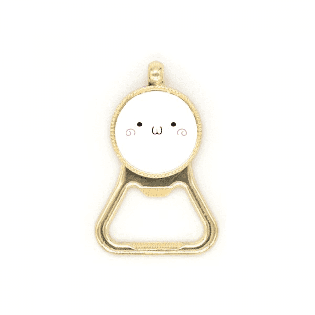 Face Cute Expression Art Deco Fashion Beer Bottle Cap Opener Stainless Steel Key Chain
