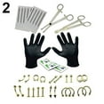 thumbnail image 5 of Walbest Professional Piercing Kit, Stainless Steel, Body Piercing Jewelry, Includes Needles & Clamps, 5 of 7